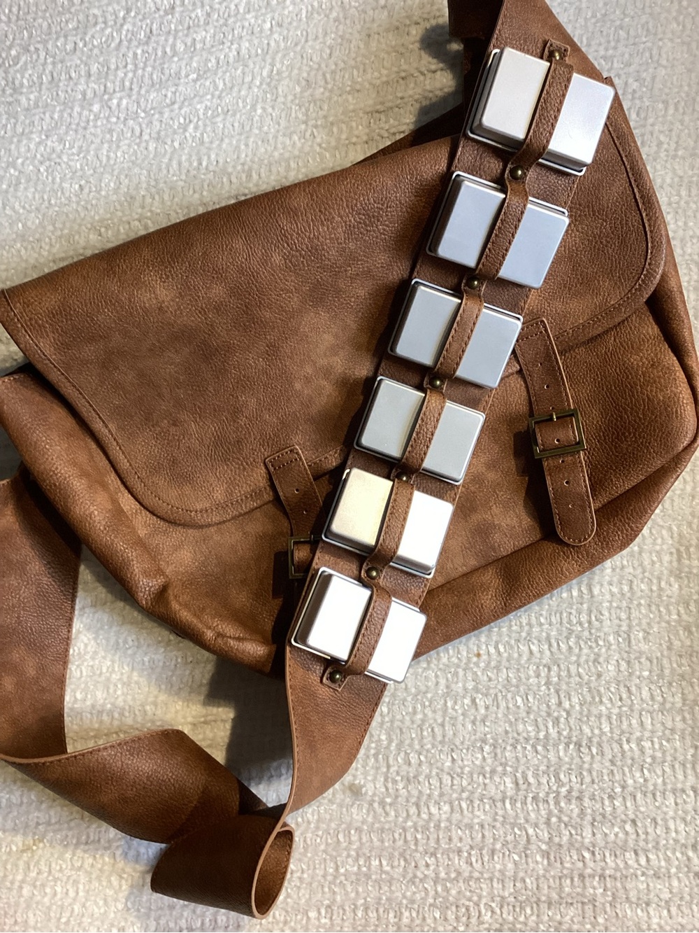 Disney Star Wars Galaxy’s Edge Chewbacca Bandolier Messenger Bag Brown